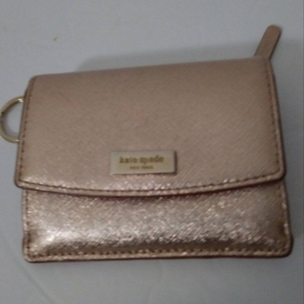 Kate Spade Newbury Lane Holly Pink Glitter Card Case